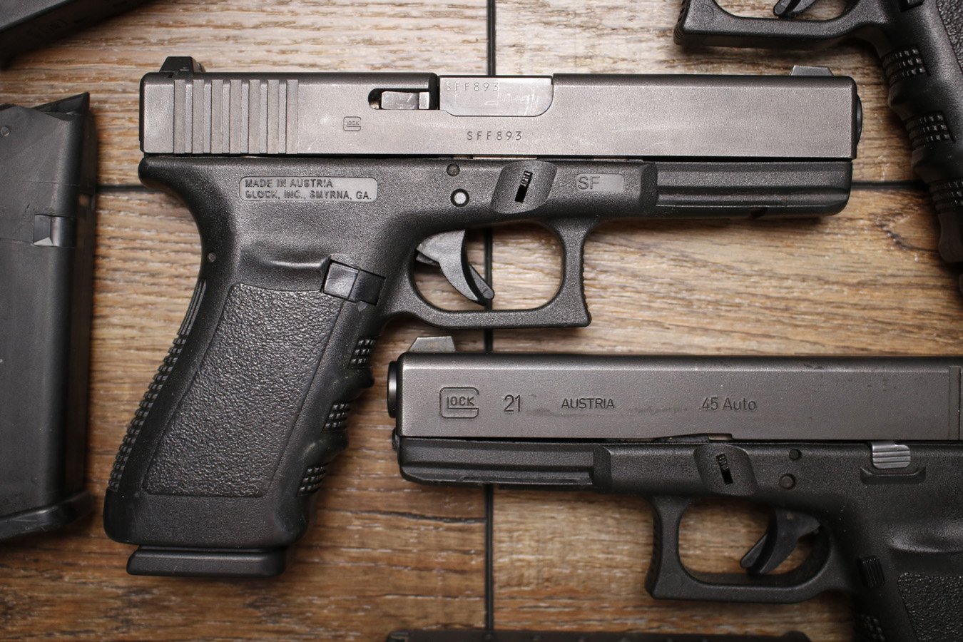 GLOCK 21SF Gen3 45 ACP Police Trade-in Pistols (Good Condition